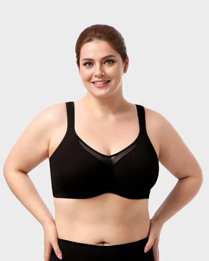 🏆 Last Day Special Price £6.99💐Women's Elegant Sheer Full Coverage Plus Size Bra