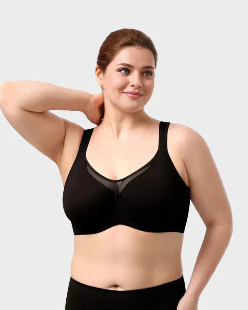 🏆 Last Day Special Price £6.99💐Women's Elegant Sheer Full Coverage Plus Size Bra