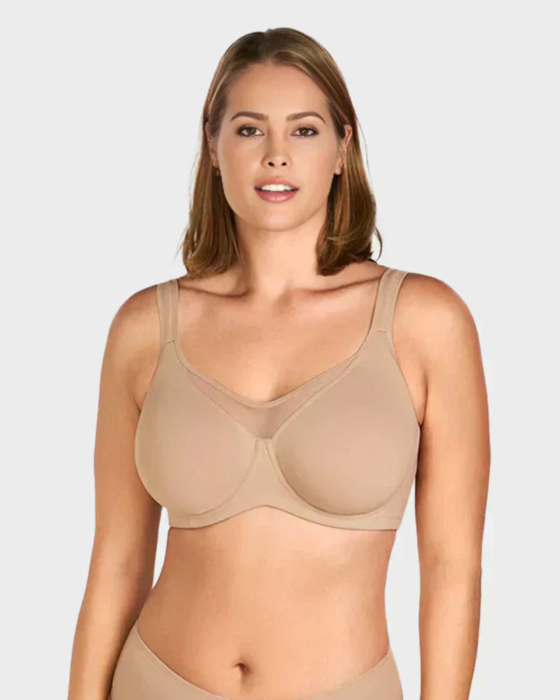 🏆 Last Day Special Price £6.99💐Women's Elegant Sheer Full Coverage Plus Size Bra