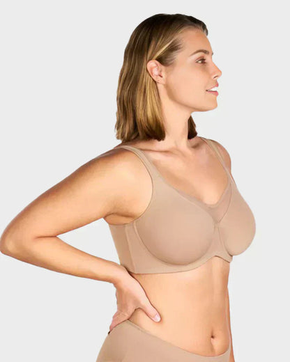 🏆 Last Day Special Price £6.99💐Women's Elegant Sheer Full Coverage Plus Size Bra