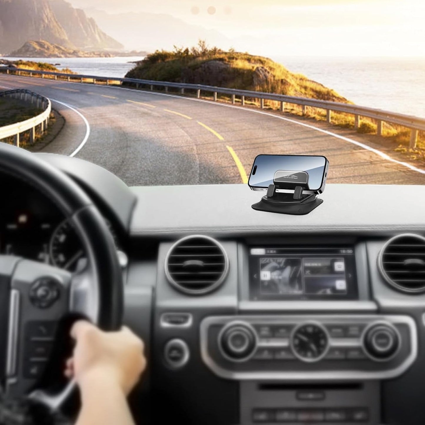 ⏳Limited-time 49% off & Super Fast Delivery⚡Dashboard Phone Holder - Adjustable Holder, Silicone Holder | Adhesive Car Organizer for Horizontal & Vertical Placement 🚗📱