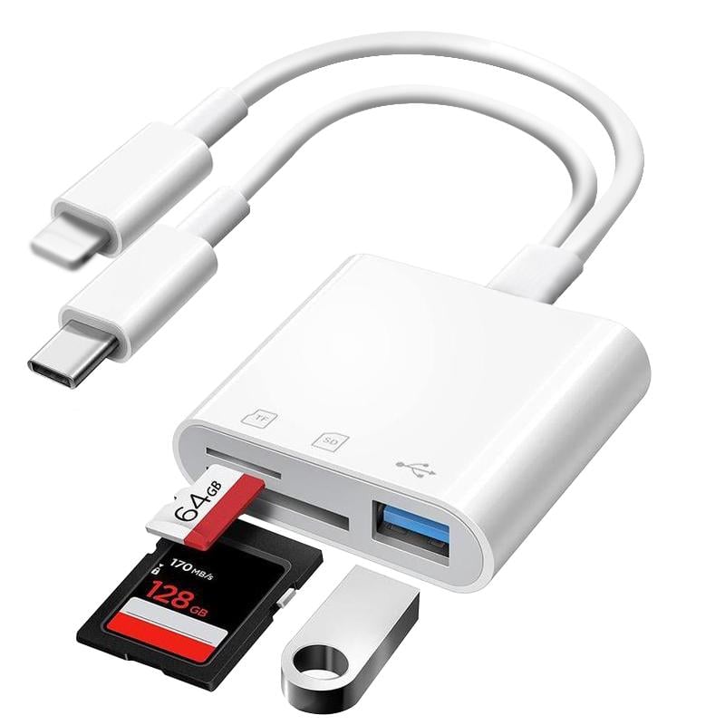 💥 50% OFF NOW! 📇 SD/TF/USB Card Reader – Plug & play, fast file transfer – Compatible with phones, laptops & cameras – compact travel essential 🔌