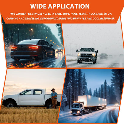 🔥New Upgrade Portable Car Heater, 60s Fast Demisting Defroster