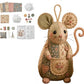 Handcrafted Vintage Mouse Plush Sewing Kit