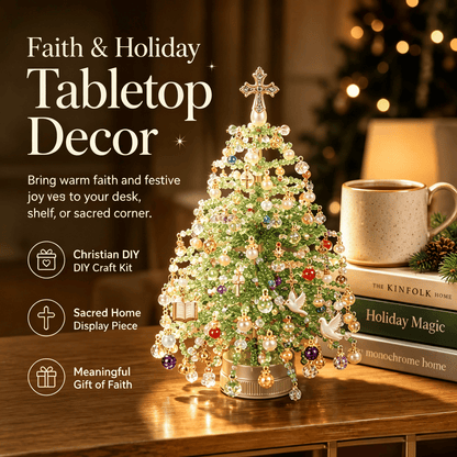 🎄✨ DIY Beaded Christmas Tree Kit – 🎅Create Your Own Sparkling Holiday Decoration