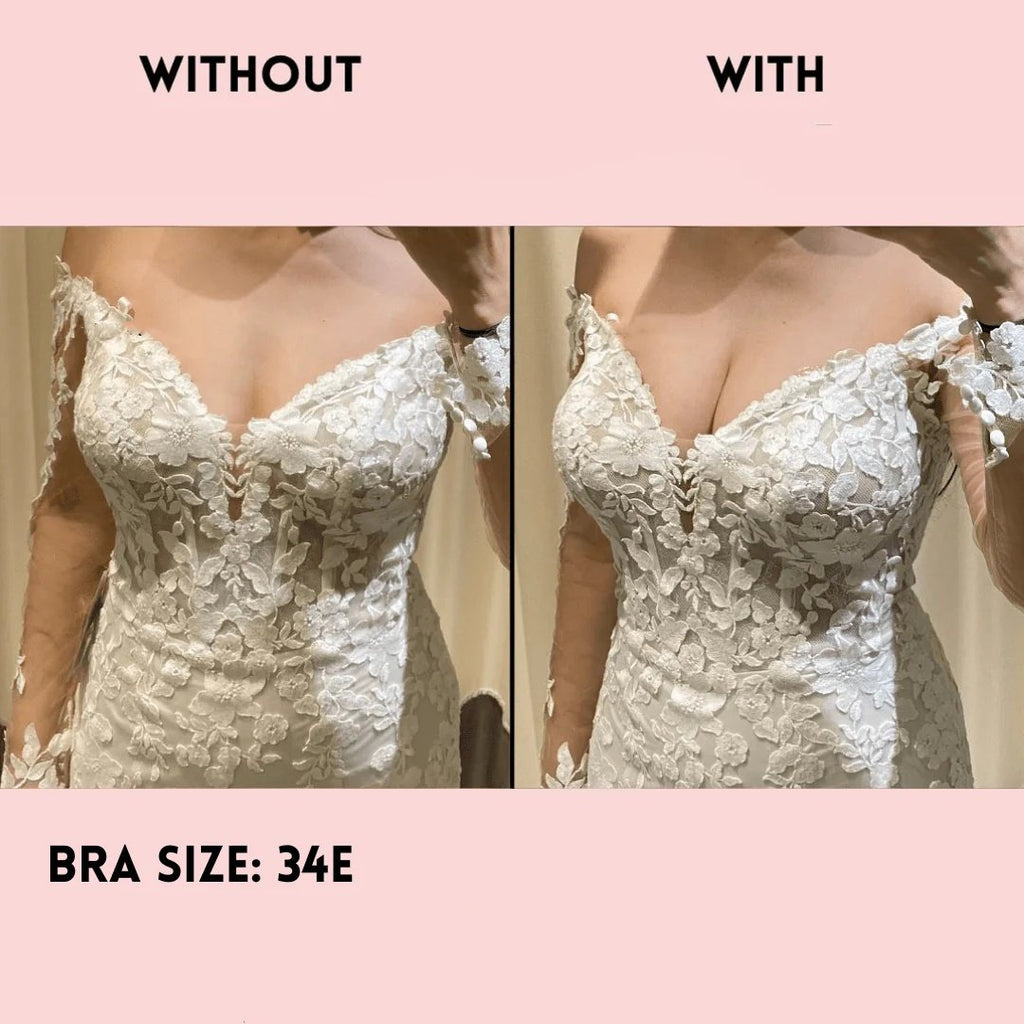 💕LAST DAY SALE ONLY ￡7.99!!💕OUFALI Lift Inserts for Bras – Lightly Padded, Double-Sided Adhesive👙 Reusable, Washable • Natural Lift • Seamless Under Clothing ✨
