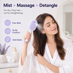 🔥ProGlide™🇬🇧 Scalp Massager Comb 💆‍♀️ – Self-Cleaning 🧼, Tangle-Free ✂️ & Frizz-Control Hair Brush with Soothing Mist Spray 💨✨ | Perfect for Dry, Brittle Hair 💧🌟