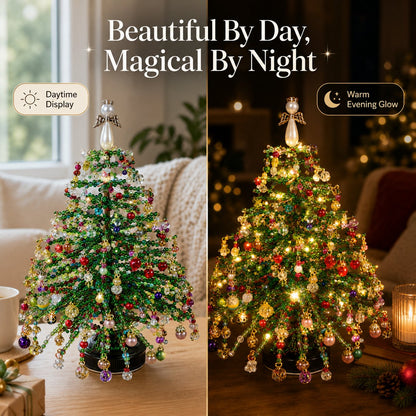 🎄✨ DIY Beaded Christmas Tree Kit – 🎅Create Your Own Sparkling Holiday Decoration