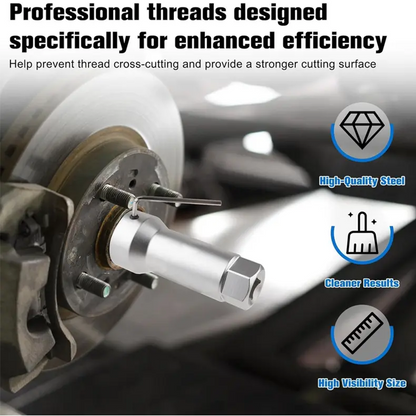 🎉 2026 Hot Sale🔧8Pcs Automotive Thread Repair Tool Set｜Hardened Steel Damaged Screw Bolt Restorer ✨