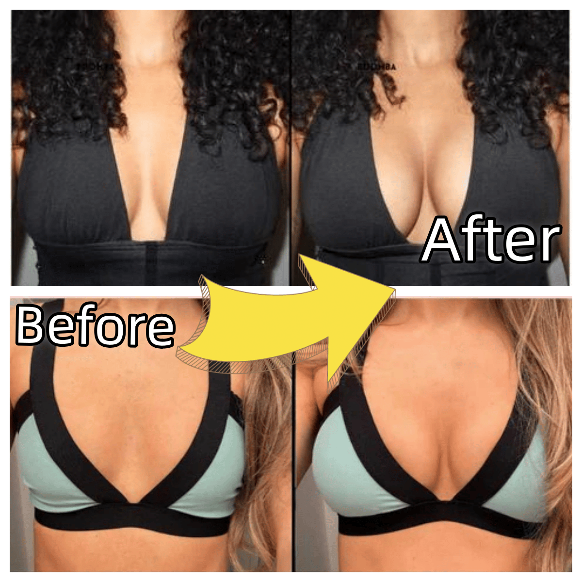 💕LAST DAY SALE ONLY ￡7.99!!💕OUFALI Lift Inserts for Bras – Lightly Padded, Double-Sided Adhesive👙 Reusable, Washable • Natural Lift • Seamless Under Clothing ✨