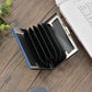 RFID Blocking Metal Card Holder - Ultra-Slim Stainless Steel Business Credit Card Case, Portable Pocket Secure ID Protector for Men’s Business Travel