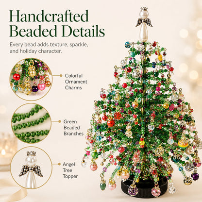 🎄✨ DIY Beaded Christmas Tree Kit – 🎅Create Your Own Sparkling Holiday Decoration