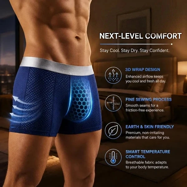 🏆45K+ SOLD 🔥2026 HOT SALE   Premium All-Day Comfort IceSilk Mesh Men's Boxer