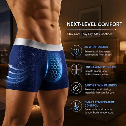 🏆45K+ SOLD 🔥2026 HOT SALE   Premium All-Day Comfort IceSilk Mesh Men's Boxer
