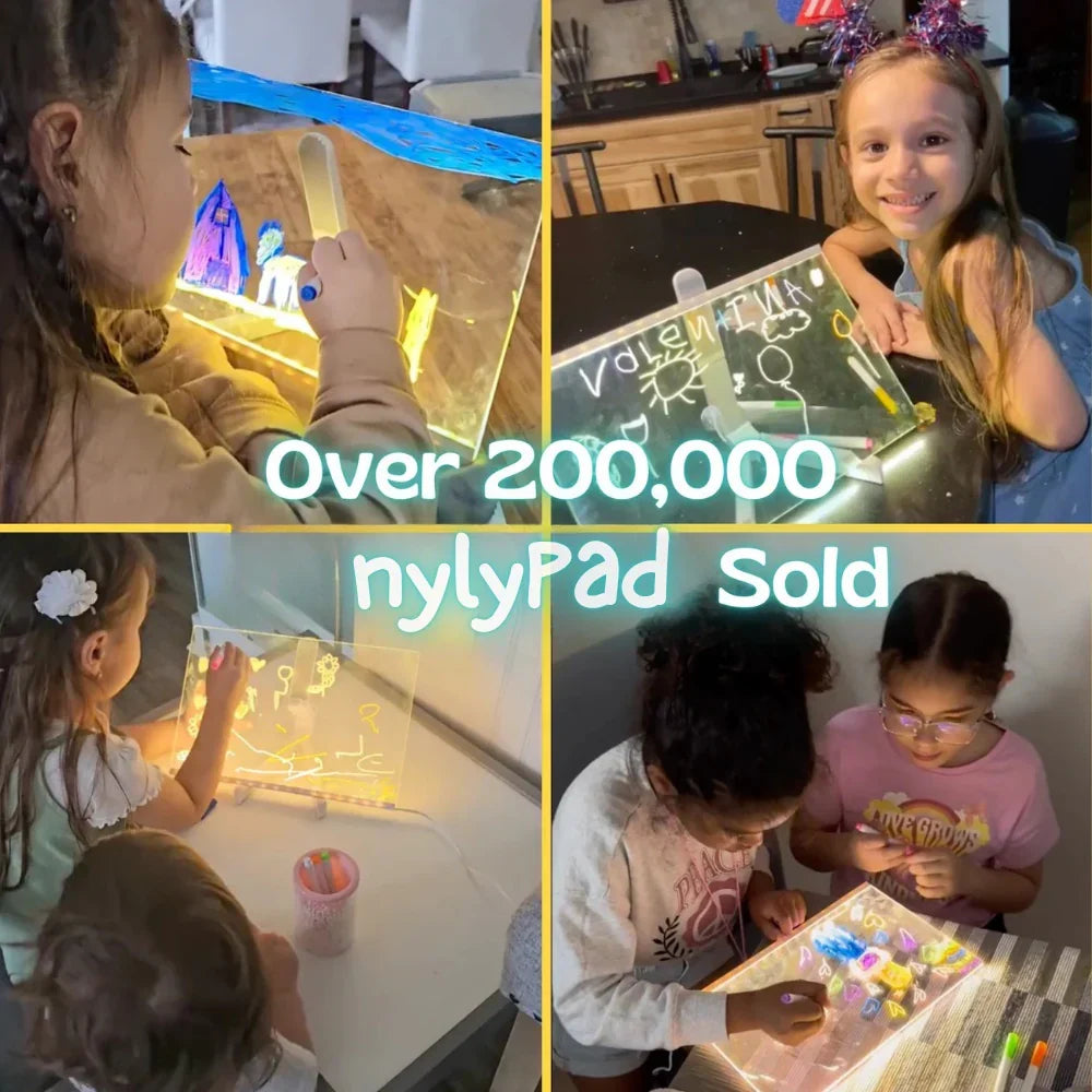 ✨LAST WEEK SPECIAL PRICE: ￡10.99!!⏳🎨Luminous Led Drawing Board For Children