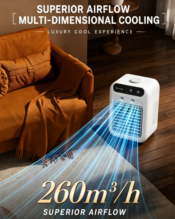 🌬️Portable 3-in-1 Quiet Fan Air Conditioner✅Factory Direct Sales⌛Limited Quantity💥Best Price
