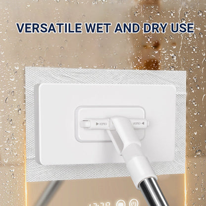 🔥This Week's Special Price:£9.99!! ‼️🧹Disposable Dust Mop with 4 Reusable Cloths✨Lightweight Floor Dusting Mop For Hardwood Tile Floors