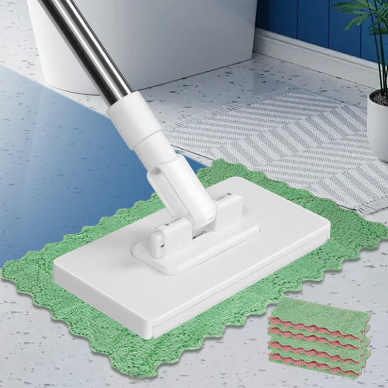 🔥This Week's Special Price:£9.99!! ‼️🧹Disposable Dust Mop with 4 Reusable Cloths✨Lightweight Floor Dusting Mop For Hardwood Tile Floors
