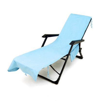 🏖️Limited Time Sale 50% OFF!🌞OHS Sun Lounger Towel with Pockets & Carry Bag 🏖️  Extra-Large Microfibre Beach Towel – Quick-Dry, Lightweight & Sand-Resistant☀️🇬🇧✨