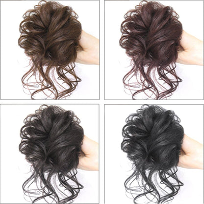 💗LAST DAY - BUY 1 GET 1 FREE + FREE GIFT!!💗Messy Curly Hair Bun Scrunchie Extensions1