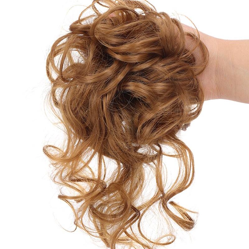 💗LAST DAY - BUY 1 GET 1 FREE + FREE GIFT!!💗Messy Curly Hair Bun Scrunchie Extensions1