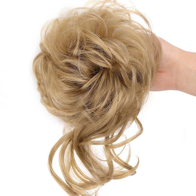 💗LAST DAY - BUY 1 GET 1 FREE + FREE GIFT!!💗Messy Curly Hair Bun Scrunchie Extensions1