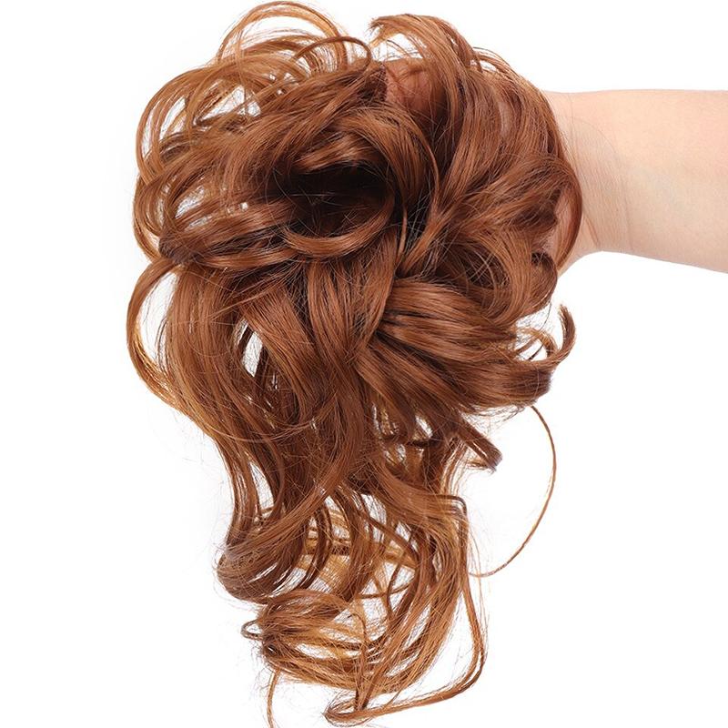 💗LAST DAY - BUY 1 GET 1 FREE + FREE GIFT!!💗Messy Curly Hair Bun Scrunchie Extensions1