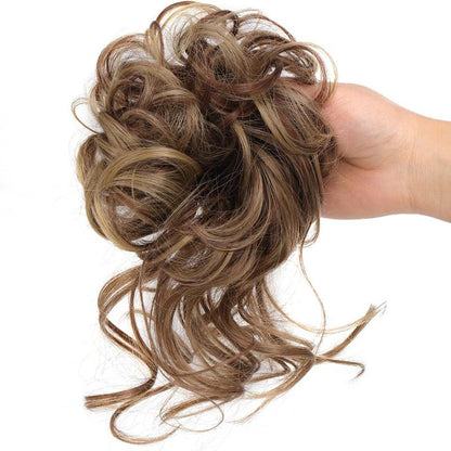 💗LAST DAY - BUY 1 GET 1 FREE + FREE GIFT!!💗Messy Curly Hair Bun Scrunchie Extensions1