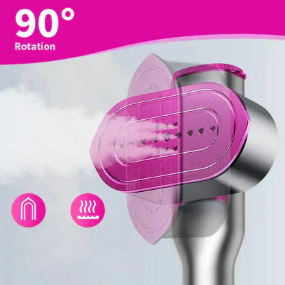 🥳2026 HOT SALE💞 50% OFF! Steam Iron & Steamer 2-in-1 – Kills 99.99% mites & bacteria. 5s preheat, 150ml tank. Ceramic plate, even heat. Safe for silk to cotton. Your fabric care essential. 🛡️🌿