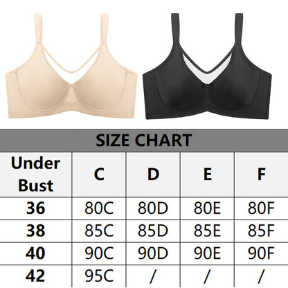 🏆 Last Day Special Price £6.99💐Women's Elegant Sheer Full Coverage Plus Size Bra