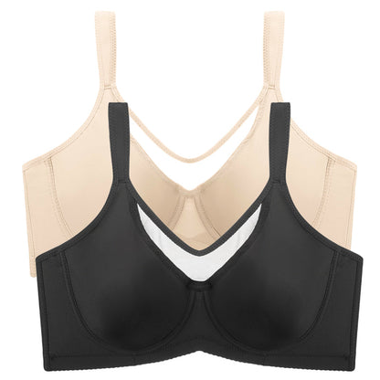 🏆 Last Day Special Price £6.99💐Women's Elegant Sheer Full Coverage Plus Size Bra