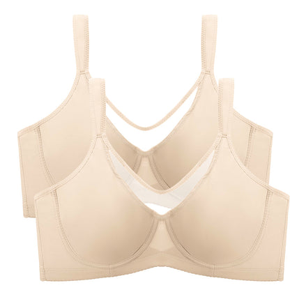 🏆 Last Day Special Price £6.99💐Women's Elegant Sheer Full Coverage Plus Size Bra