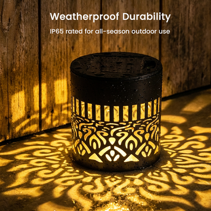 🌀💥Limited Sale Buy 1 Get 1 Free🌞💡Solar Mandala Wall Light Outdoor Garden Fence Projector Lamp Patio Ambient Decor