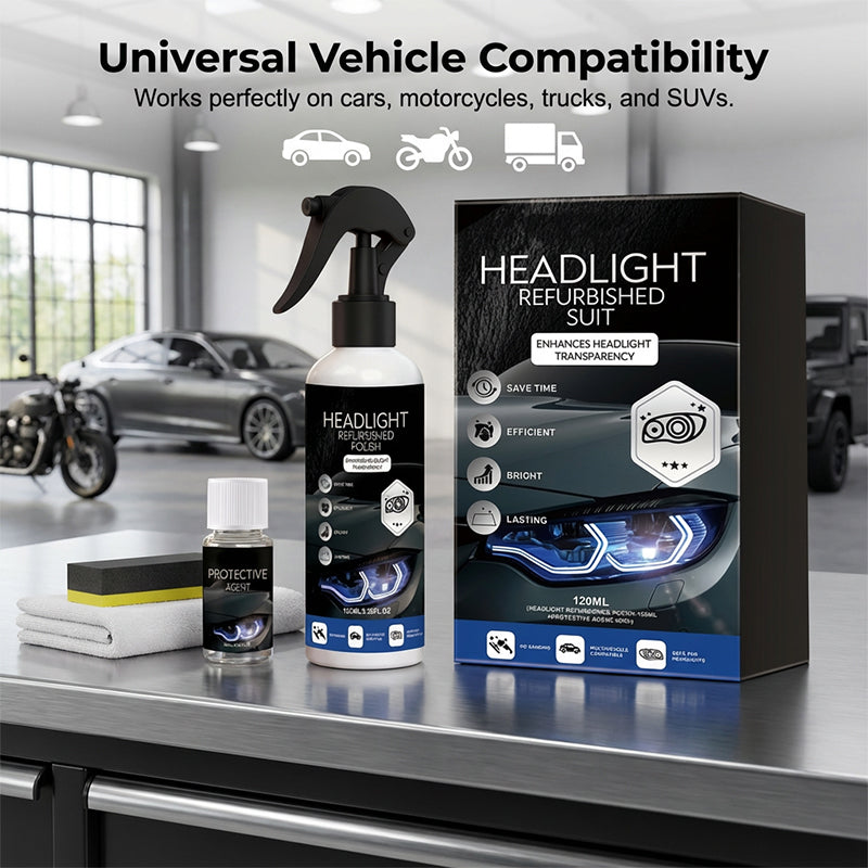 ⏳LAST DAY - Buy 2 Get 1 Free!!🚗Professional Car Headlight Restoration Kit
