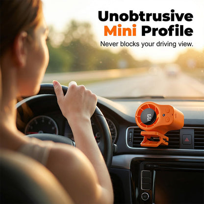 🌀Summer Hot Sale - ONLY ￡12.99!!🚙Hands-Free Personal Cooling Fan with LED Display❄️🌬️