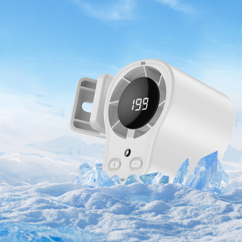 🌀Summer Hot Sale - ONLY ￡12.99!!🚙Hands-Free Personal Cooling Fan with LED Display❄️🌬️