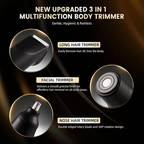 🔥50K+ Sold🪒 Waterproof Nose & Body Hair Trimmer, Replaceable Ceramic Blades, Wet & Dry, Ideal Gift for Men & Women🎁