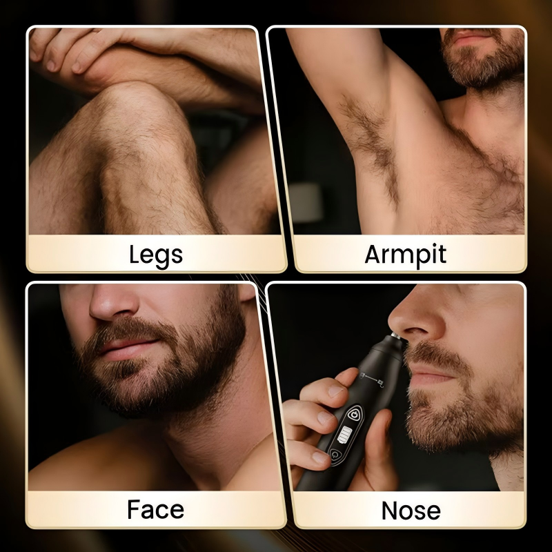 🔥50K+ Sold🪒 Waterproof Nose & Body Hair Trimmer, Replaceable Ceramic Blades, Wet & Dry, Ideal Gift for Men & Women🎁