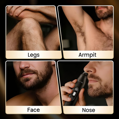 🔥50K+ Sold🪒 Waterproof Nose & Body Hair Trimmer, Replaceable Ceramic Blades, Wet & Dry, Ideal Gift for Men & Women🎁