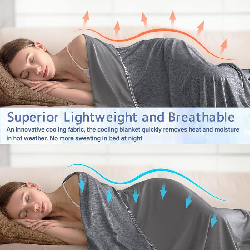 🏆LAST DAY SALE 50% OFF!!💕Smart Cooling Blanket❄️ Lightweight • Breathable • For Hot Sleepers & Night Sweats 😴