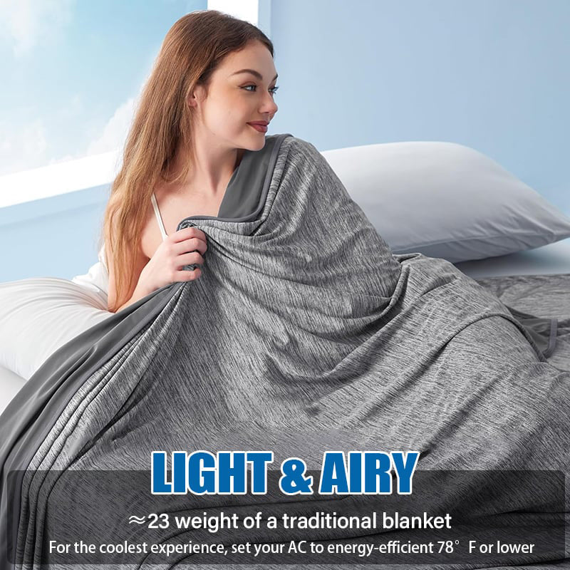 🏆LAST DAY SALE 50% OFF!!💕Smart Cooling Blanket❄️ Lightweight • Breathable • For Hot Sleepers & Night Sweats 😴