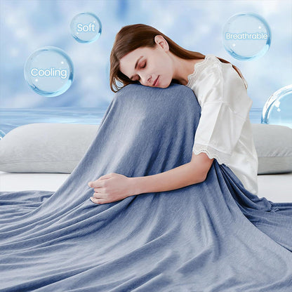 🏆LAST DAY SALE 50% OFF!!💕Smart Cooling Blanket❄️ Lightweight • Breathable • For Hot Sleepers & Night Sweats 😴