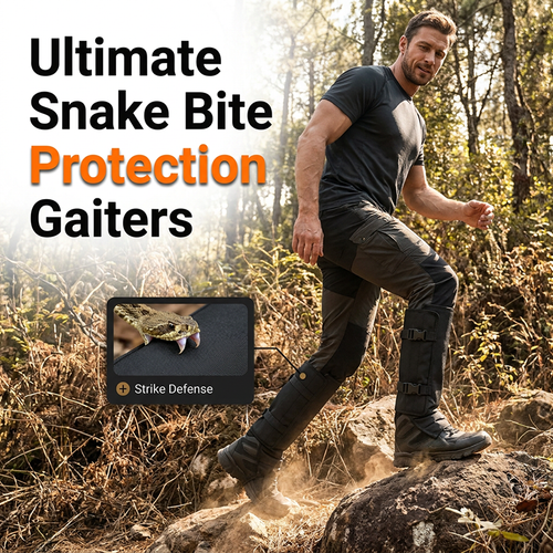 Outdoor protective gaiters in camouflage 🥾 Protection against thorns, snakes and undergrowth
