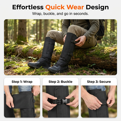 Outdoor protective gaiters in camouflage 🥾 Protection against thorns, snakes and undergrowth