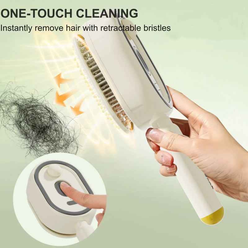 🔥ProGlide™🇬🇧 Scalp Massager Comb 💆‍♀️ – Self-Cleaning 🧼, Tangle-Free ✂️ & Frizz-Control Hair Brush with Soothing Mist Spray 💨✨ | Perfect for Dry, Brittle Hair 💧🌟