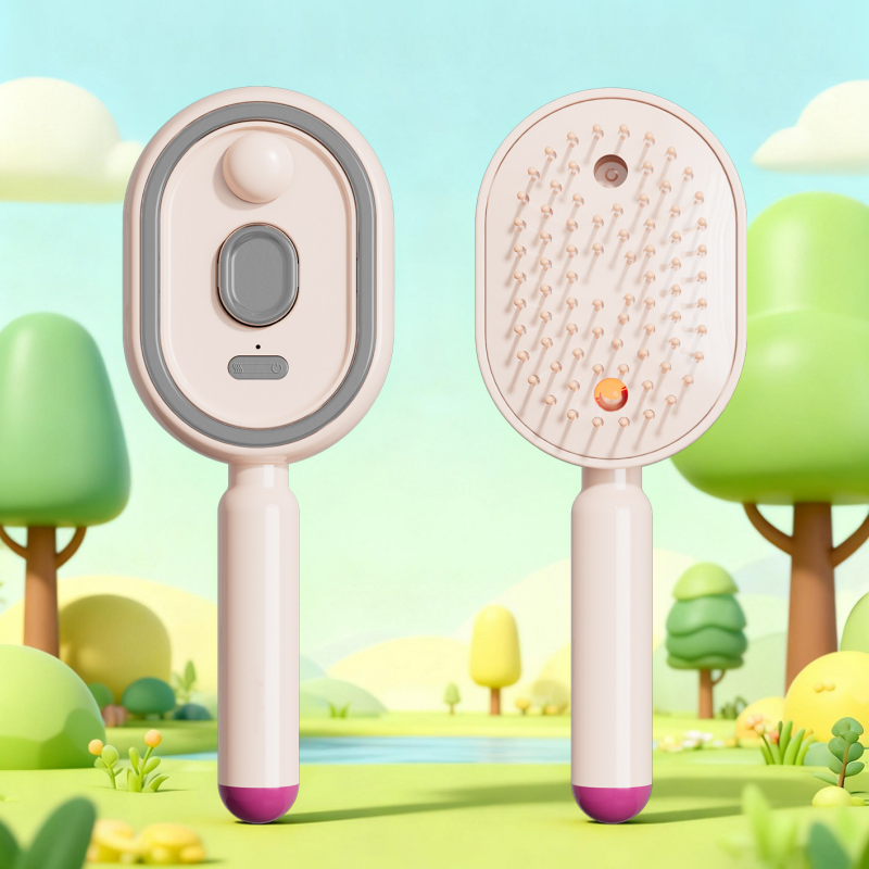 🔥ProGlide™🇬🇧 Scalp Massager Comb 💆‍♀️ – Self-Cleaning 🧼, Tangle-Free ✂️ & Frizz-Control Hair Brush with Soothing Mist Spray 💨✨ | Perfect for Dry, Brittle Hair 💧🌟