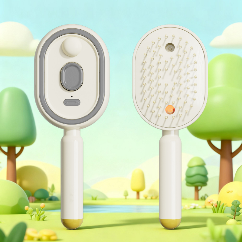 🔥ProGlide™🇬🇧 Scalp Massager Comb 💆‍♀️ – Self-Cleaning 🧼, Tangle-Free ✂️ & Frizz-Control Hair Brush with Soothing Mist Spray 💨✨ | Perfect for Dry, Brittle Hair 💧🌟