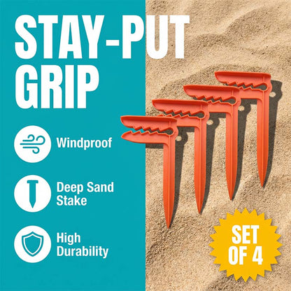 Windproof Beach Towel Clip Pegs for Sand and Grass