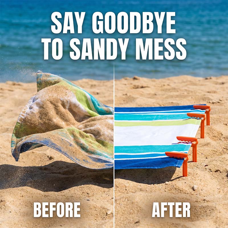Windproof Beach Towel Clip Pegs for Sand and Grass