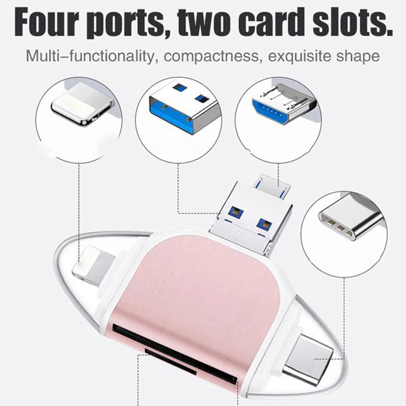 Multi-Port 4 i 1 Universal Kortlæser